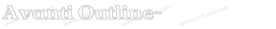 Avanti Outline字体转换